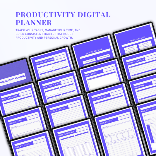 Daily Planner – Digital & Printable Productivity Template