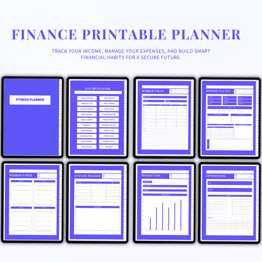Fitness Tracker – Digital & Printable Workout Log